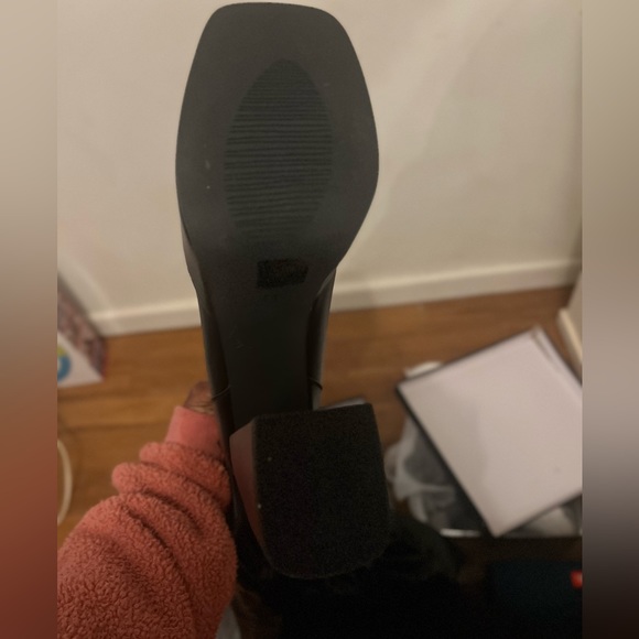 PU LEATHER pant boots with chunky platform heels - Picture 4 of 5